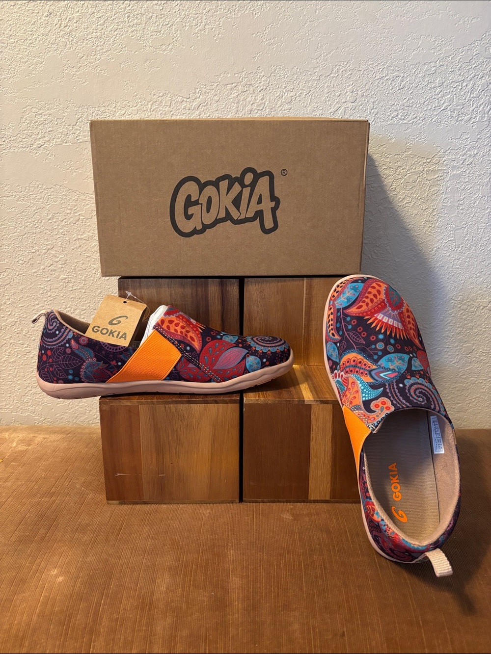 Women's Slip-On Sneakers in Multicolor Paisley